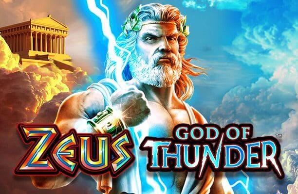 Zeus God of Thunder Slot Logo