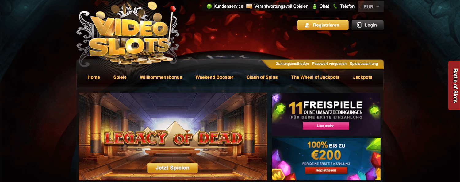 Videoslots Casino Startseite