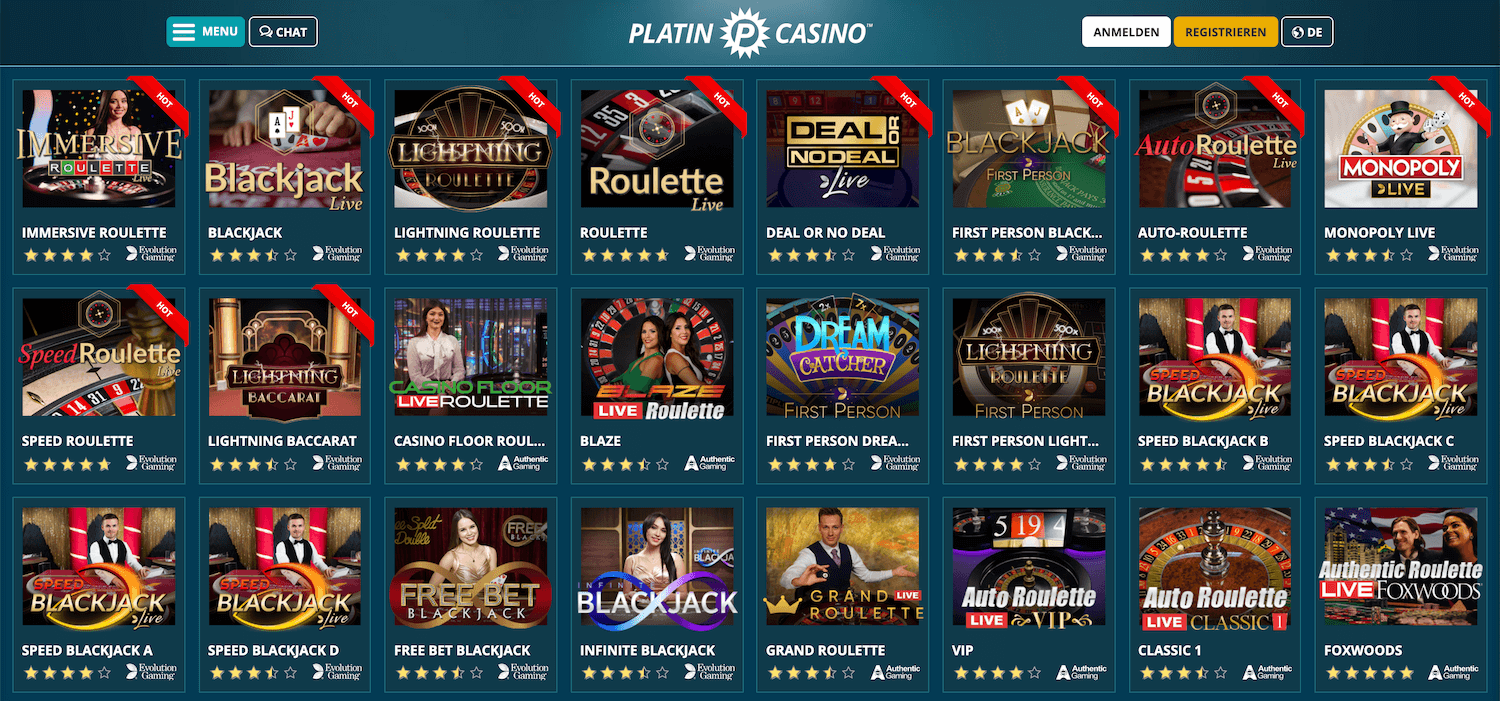 Live Online Casino Deutschland