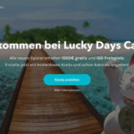 Startseite des Lucky Days Casino