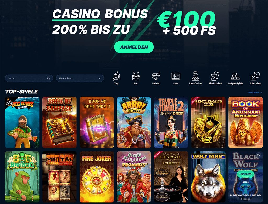 Die beeindruckende Spieleauswahl im Playzilla Online Casino