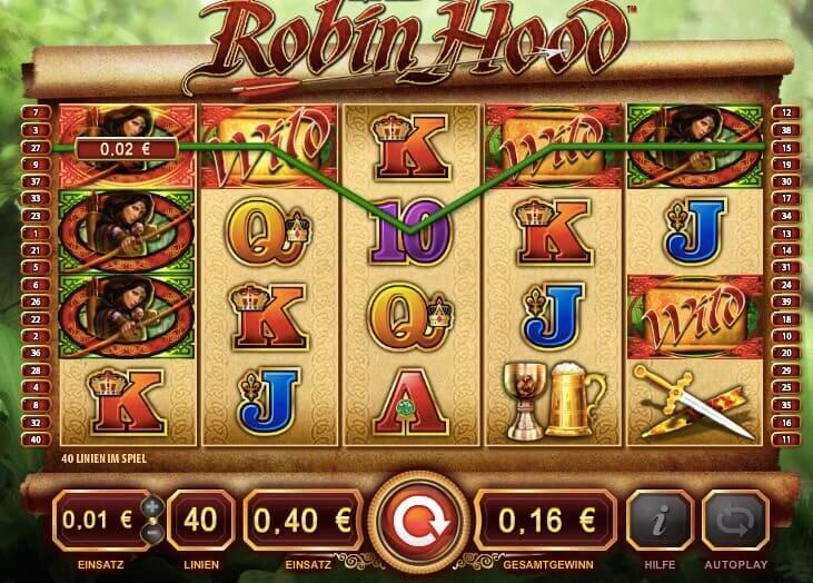 Lady Robin Hood Slot Win